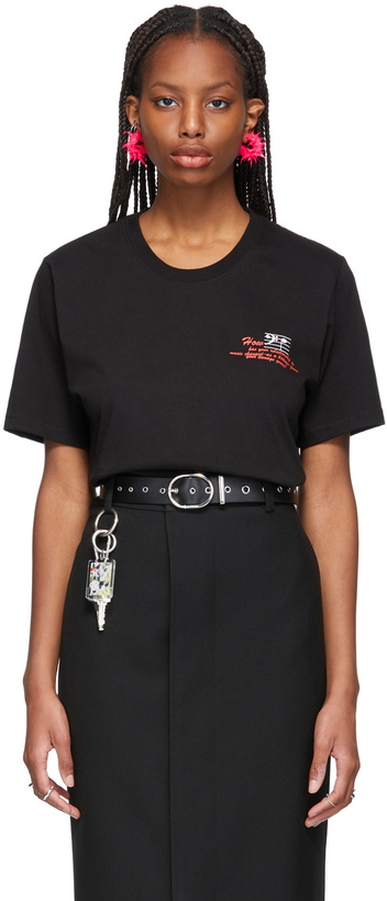 Photo: SSENSE WORKS SSENSE Exclusive Dev Hynes Black Time Will Tell T-Shirt