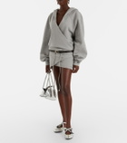 The Attico Cotton jersey sweatshirt dress