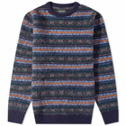 Howlin by Morrison Men's Howlin' A Day in the Wool Fair Isle Crew Knit in Navy