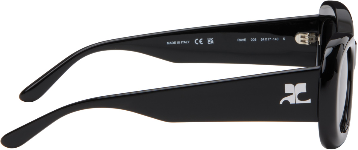 Courrèges Black Rave Sunglasses