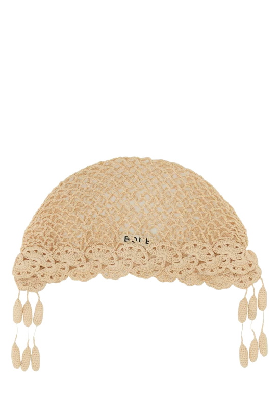 Photo: Bode Beige Crochet Blossom Beanie