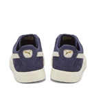 Puma Men's Suede VTG Hairy Suede Sneakers in New Navy/Whisper White