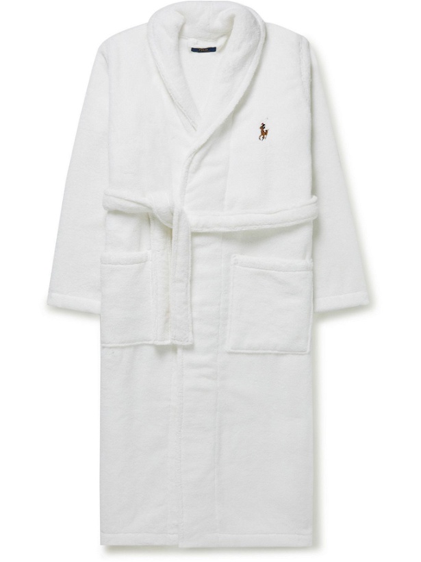 Photo: Polo Ralph Lauren - Logo-Embroidered Belted Cotton-Terry Robe - White