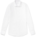 Richard James - Slim-Fit Cotton and Linen-Blend Shirt - White