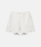 Poupette St Barth Cruse broderie anglaise cotton shorts