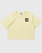 The North Face Wmns Cropped Fine Tee Yellow - Womens - Shortsleeves