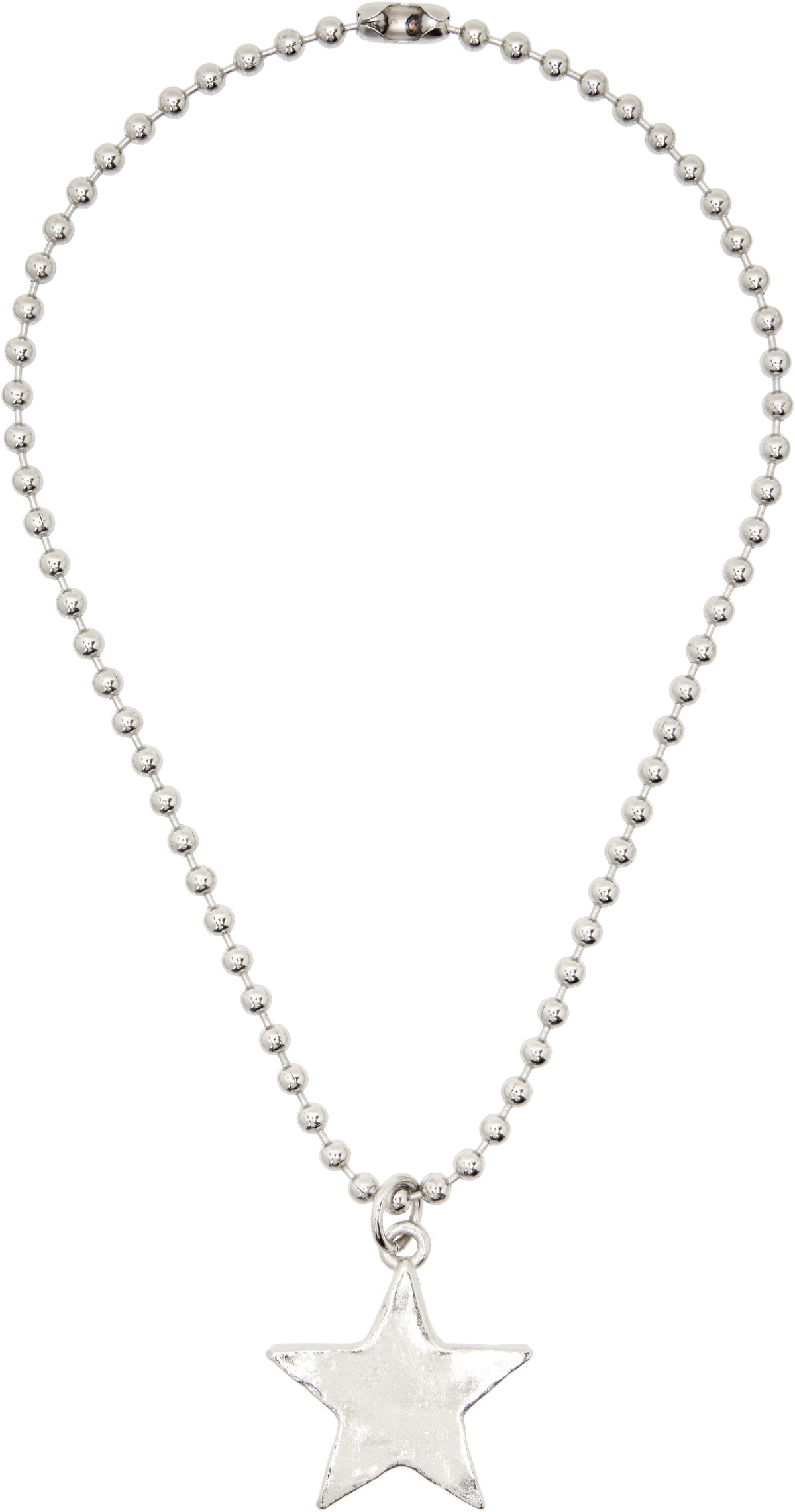 【関税込み】Mondo Mondo シルバー Pinball ネックレス MONDO MONDO Silver Pinball Necklace | ssense | REVERSIBLE