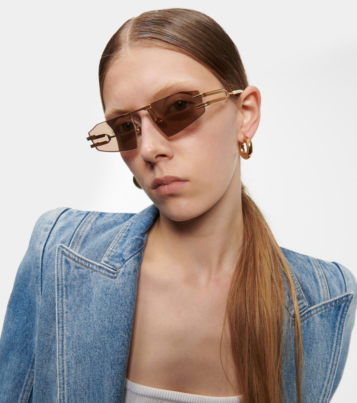 Balmain - Fixe angular sunglasses Balmain