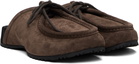 Dries Van Noten Brown Suede Clogs