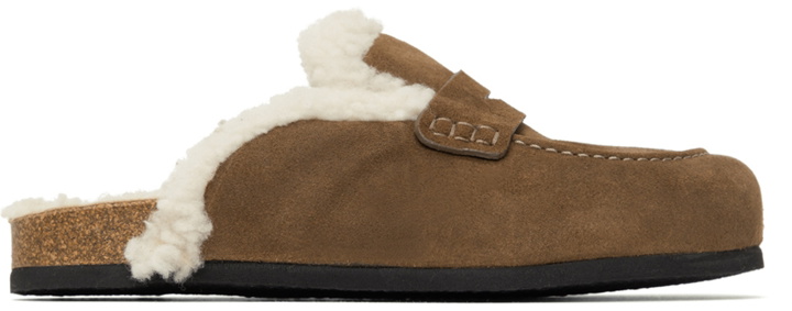 Photo: JW Anderson Brown Shearling Loafers