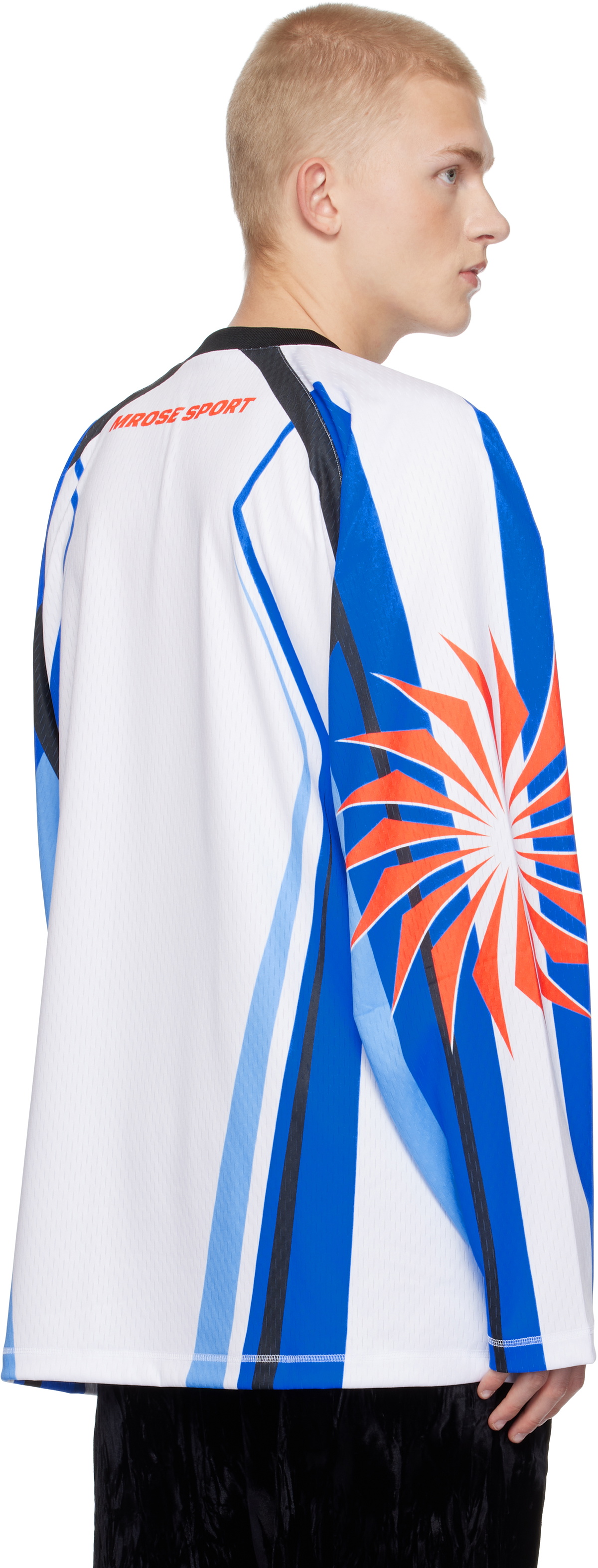 Martine Rose White & Blue Motocross Jersey T-shirt Martine Rose