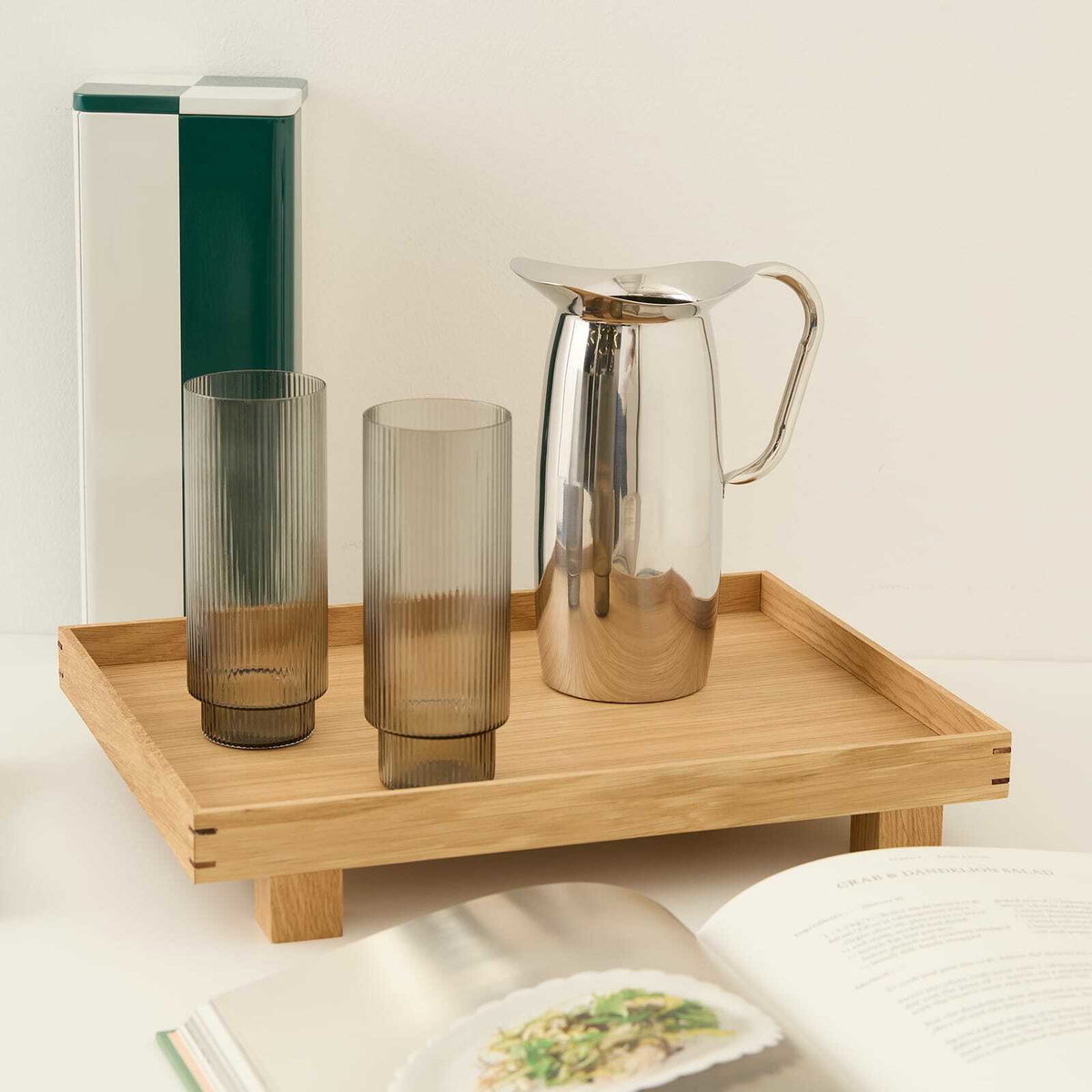 HAY Indian Steel Pitcher - Tall in Stainless Steel 