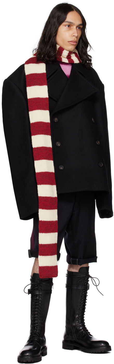 EGONlab Black Oversized Peacoat