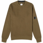 C.P. Company Men's Arm Lens Crew Sweat in Ivy Green