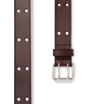 A.P.C. - 3cm Dark-Brown Leather Belt - Brown