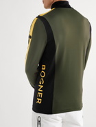 Bogner - Leron Colour-Block Stretch-Jersey Half-Zip Base Layer - Green