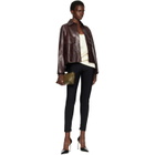 Nour Hammour Brown Darcy Leather Jacket