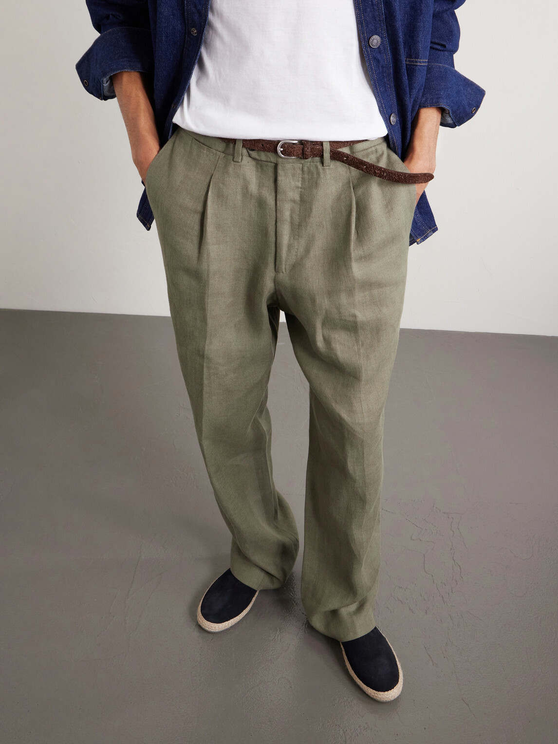 Officine Creative - Blue Suede Espadrilles Men main image 3
