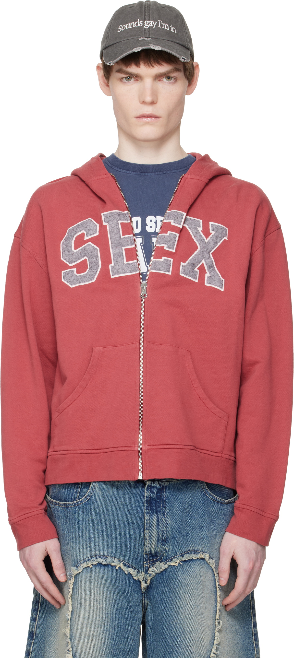 Carne Bollente Red 'Zipcode: Desire' Hoodie