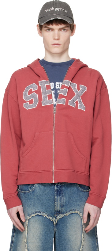 Photo: Carne Bollente Red 'Zipcode: Desire' Hoodie