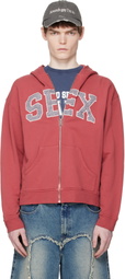 Carne Bollente Red 'Zipcode: Desire' Hoodie