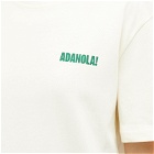 Adanola Women's Resort Sports Short Sleeve Oversized T-Shirt in Cream/Forest Green