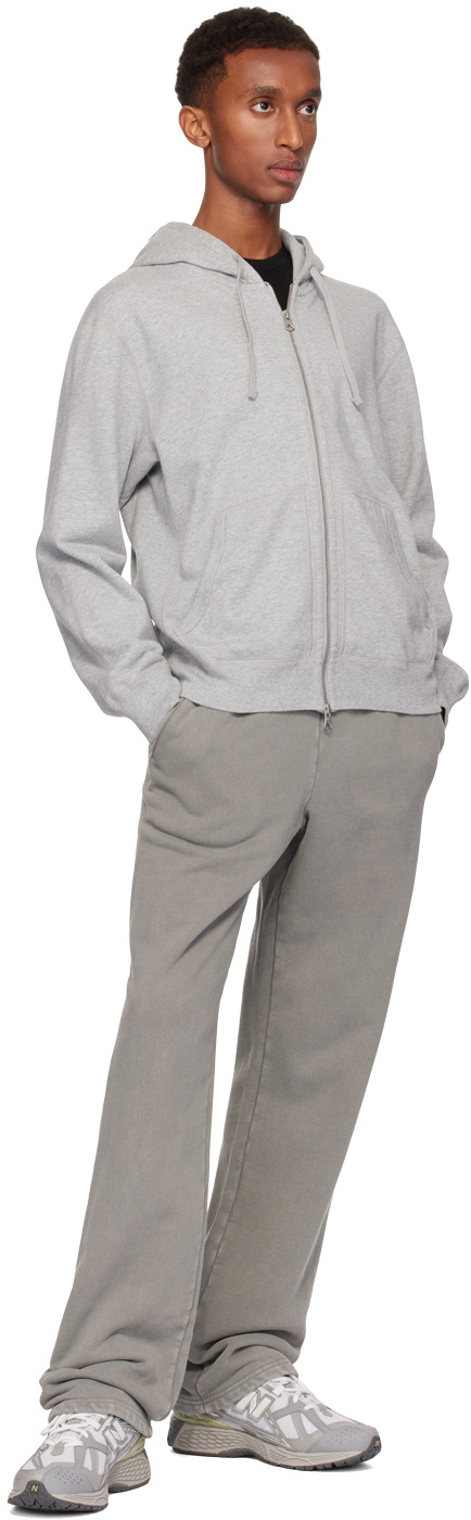 Reigning Champ Gray Midweight Terry Standard Zip Hoodie