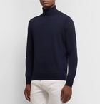 William Lockie - Slim-Fit Cashmere Rollneck Sweater - Blue