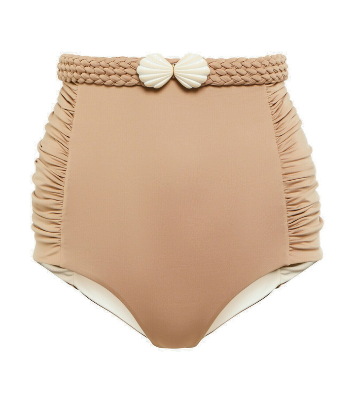 Photo: Johanna Ortiz High-rise belted bikini bottoms
