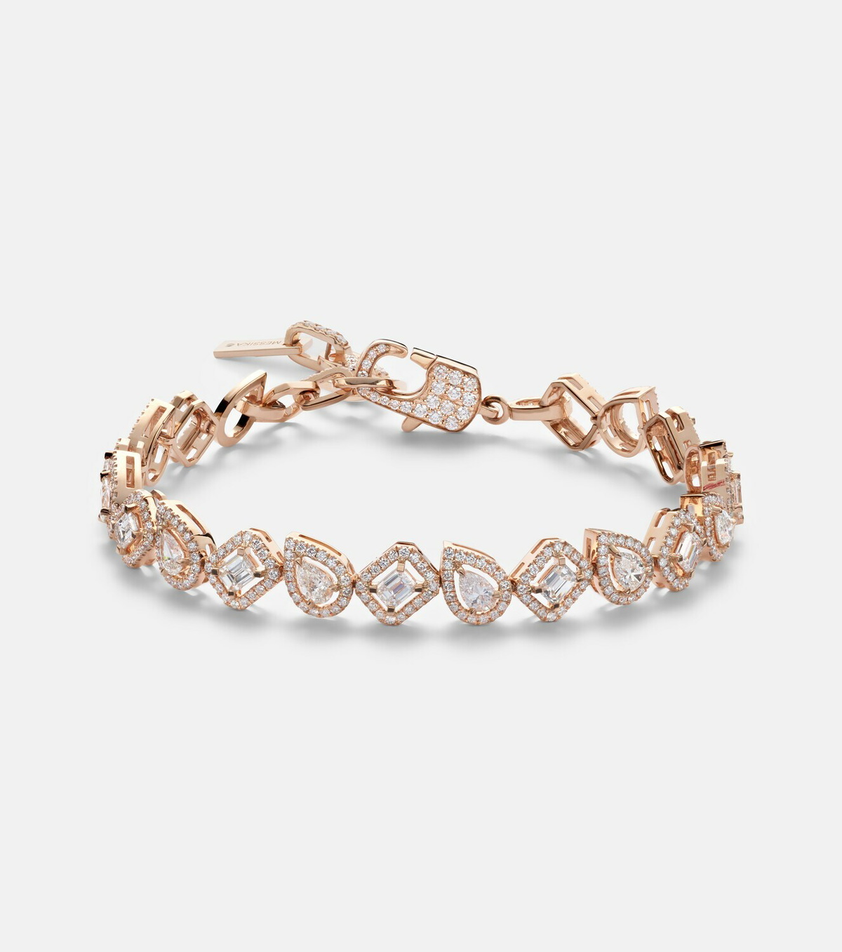 Messika My Twin 18kt rose gold bracelet with diamonds