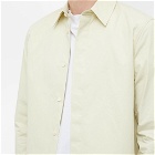 Jil Sander Men's Heavy Organic Cotton Shirt in Pale Olive