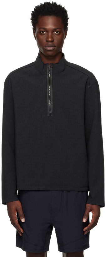Photo: AFFXWRKS Black Zip-Up Sweatshirt