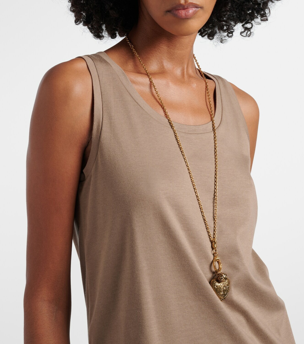 'S Max Mara Furetto embellished cotton-blend tank top