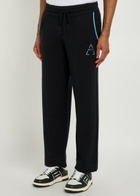 AN-Y1 Vita Logo-intarsia Cashmere Sweatpants Black