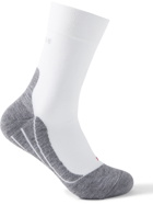 Falke Ergonomic Sport System - RU4 Stretch-Knit Socks - White