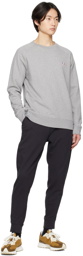 Maison Kitsuné Gray Tricolor Fox Clean Sweatshirt