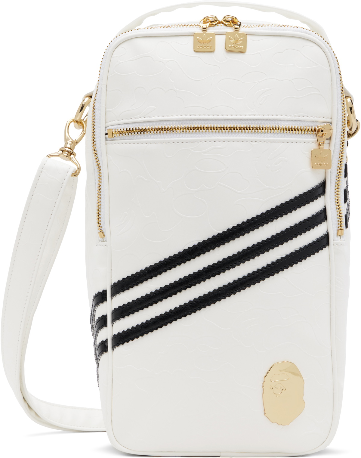 【Adidas x BAPE】 正規品★ Bag White ★人気 Adidas Bape Bag (White/Black) – Two 18
