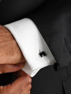 Mateo - Silver Onyx Cufflinks