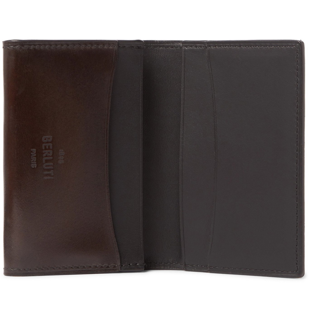 Berluti - Scritto Leather Billfold Wallet - Black Berluti