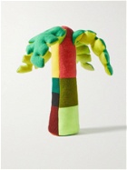 The Elder Statesman - XL Palm Tree Patchwork Cashmere Cushion