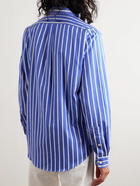 Polo Ralph Lauren - Cutaway-Collar Striped Cotton-Poplin Shirt - Blue