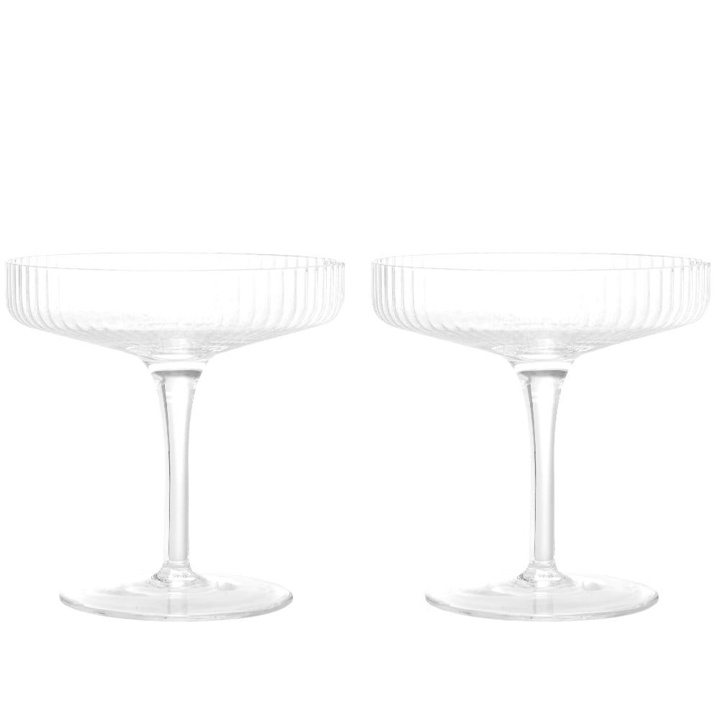 Photo: Ferm Living Ripple Champagne Saucer - Set of 2