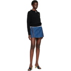 Givenchy Blue Cocoon Denim Miniskirt