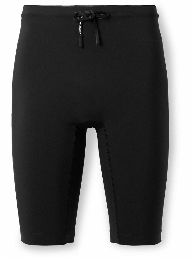 Photo: ON - Skinny-Fit Logo-Print Stretch-Jersey Running Shorts - Black