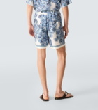 Givenchy Couture Seam printed silk twill shorts