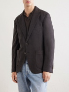 Brioni - Houndstooth Cashmere Blazer - Brown