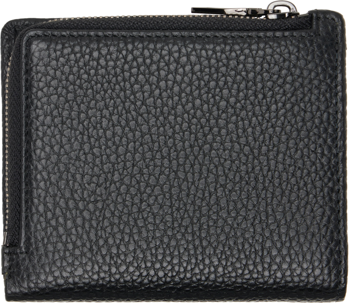 Diesel Black Bi-Fold Zip Wallet