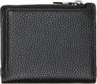 Diesel Black Bi-Fold Zip Wallet