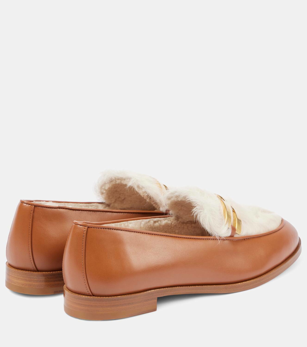 Aquazzura Brandi shearling loafers