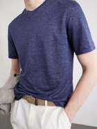 Zegna - Oasi Knitted Linen T-Shirt - Blue
